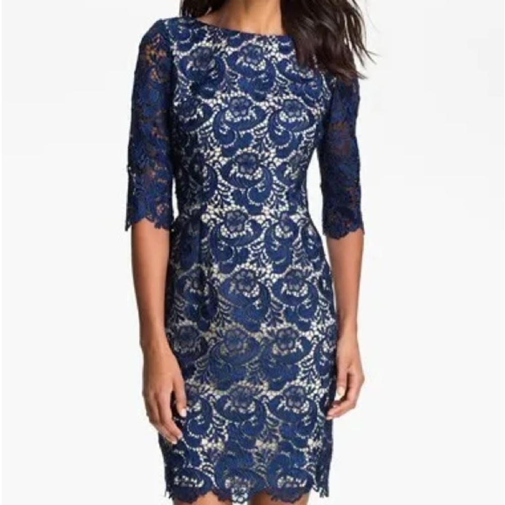 Eliza J Navy Lace Dress Size 14